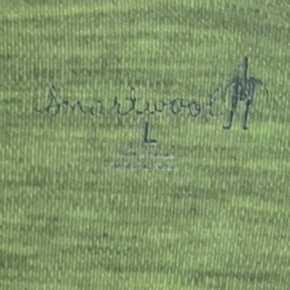 Smartwool 100% merino wool long sleeve 1/2 zip sweater men's L green thumbhole - Picture 6 of 8